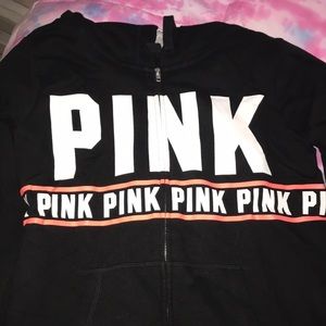 Medium zip up Victoria Secret Pink hoodie